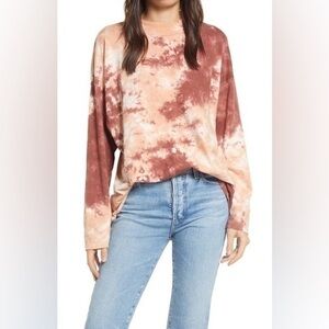 Free People Tie Dye long Sleeve Size Small